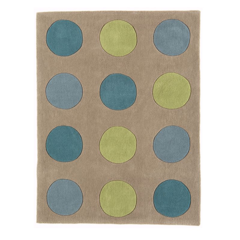 Colours by B&Q Bubbles Rug Teal/Blue (W)150 x (L)230cm