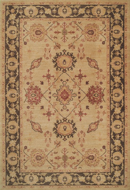 Colours by B&Q Persian Classics Rug Beige (W)120 x (L)170cm