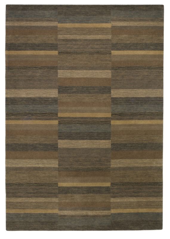 Colours by B&Q Muted Stripes Rug Beige (W)80 x (L)150cm