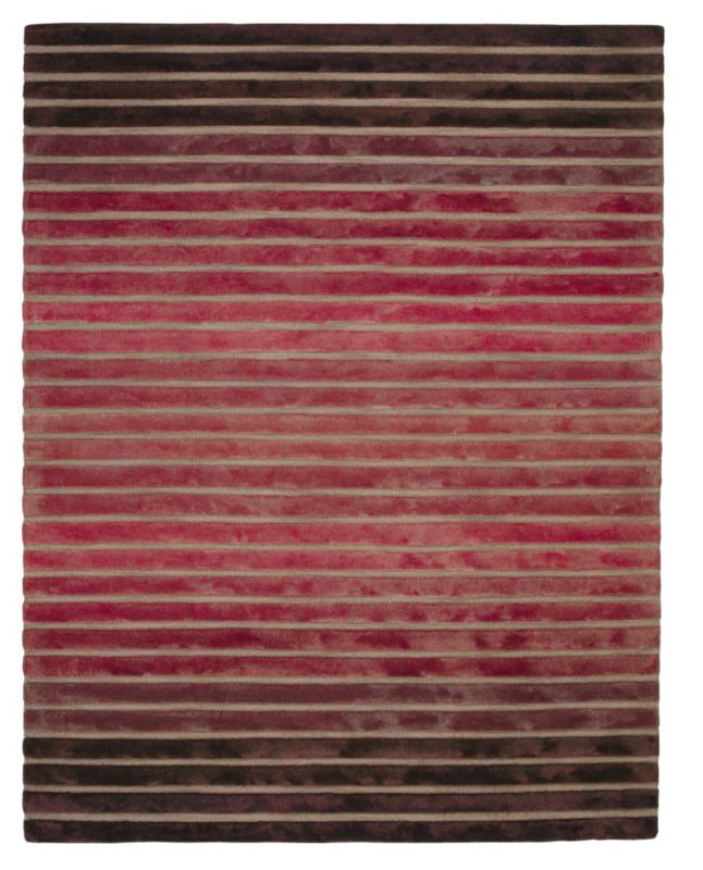 Colours by B&Q Gradual Blocks Rug Red (W)120 x (L)160cm