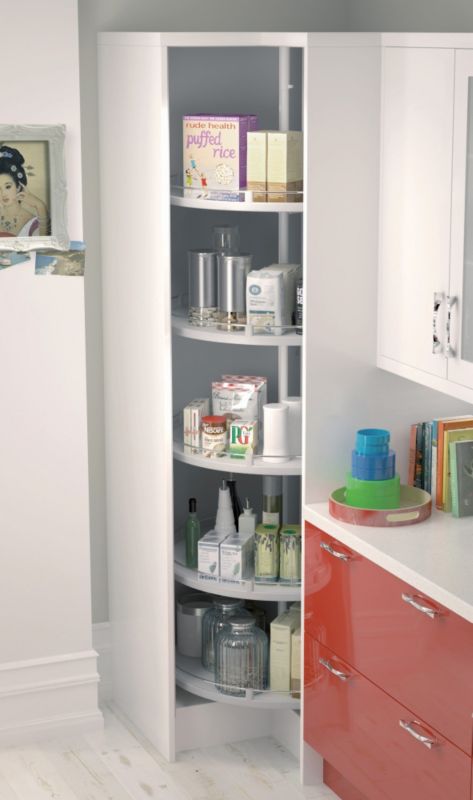 Complete wallbase revolving corner unit