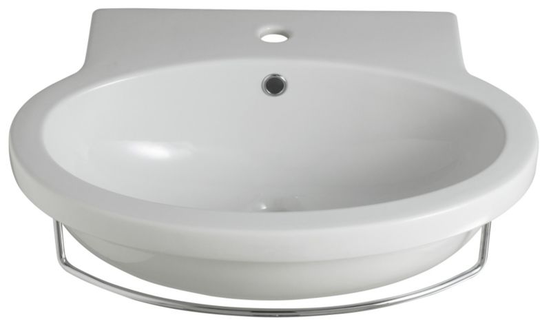 Cooke & Lewis Francisco Round Wall Mounted Basin