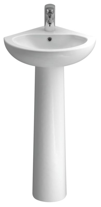 Cooke & Lewis Perdita Corner Basin & Full Pedestal