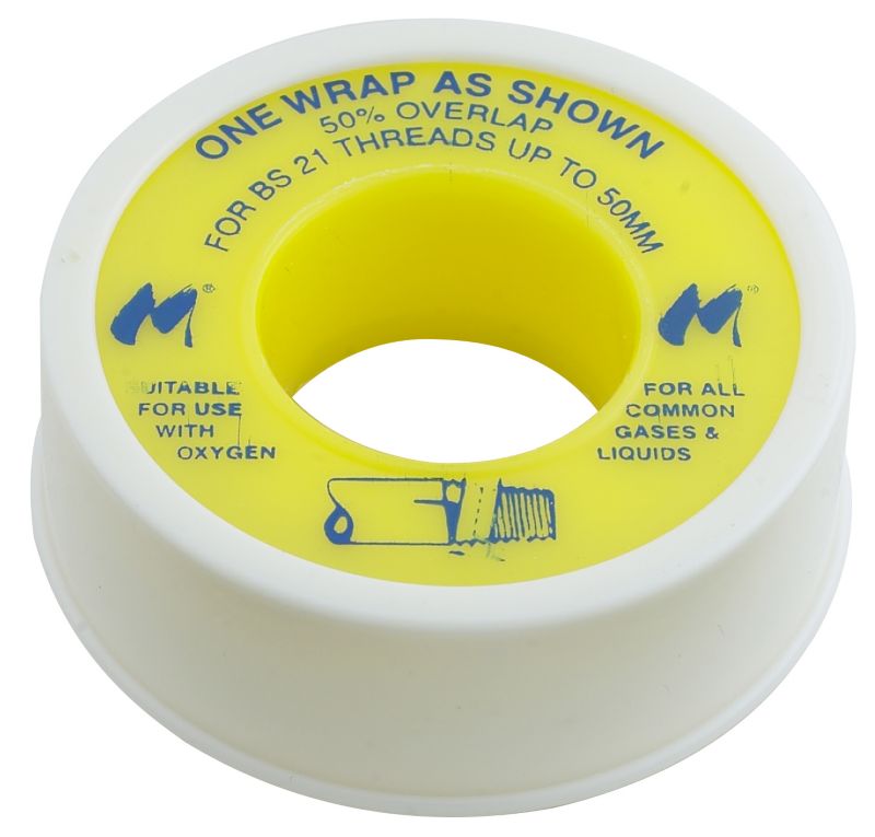 PlumbSure Central Heating PFTE Tape For Gas Fittings