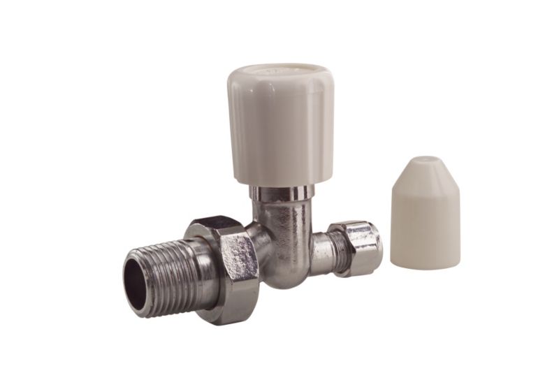PlumbSure Radiator Valve 15 x 127mm Straight