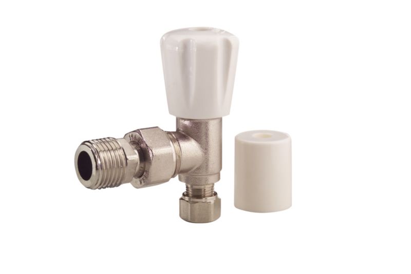 PlumbSure Radiator Valve High Press 15 x 127mm Angle