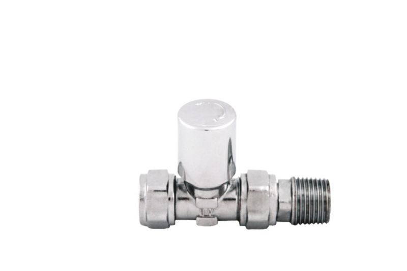 PlumbSure Towel Warmer Radiator Valve Straight 15mm