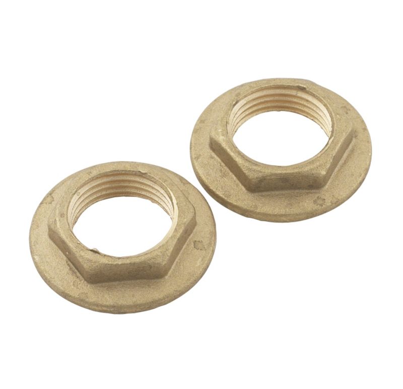 PlumbSure Central Heating Brass Backnut 12.7mm Female 2Pk