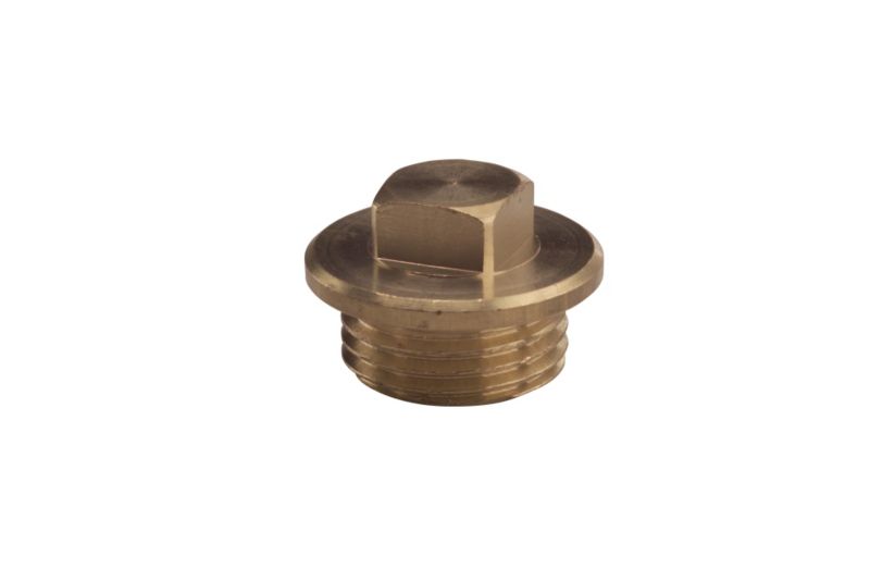 PlumbSure Brass Flanged Plug 127mm Male