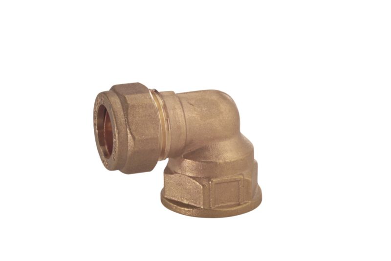 PlumbSure Compression Elbow 15 x 127mm Female