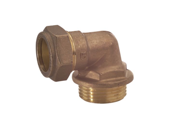 PlumbSure Compression Elbow 22 x 254mm Male