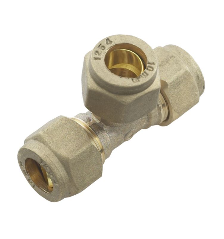 PlumbSure Compression Equal Tee 10mm
