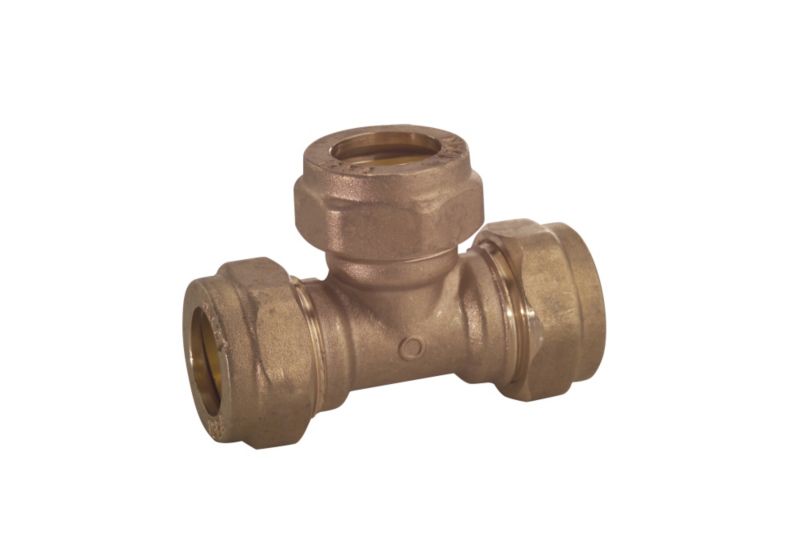 PlumbSure Compression Equal Tee 22mm