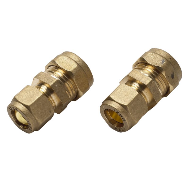 PlumbSure Compression Reduced Coupler 15 x 12mm 2Pk