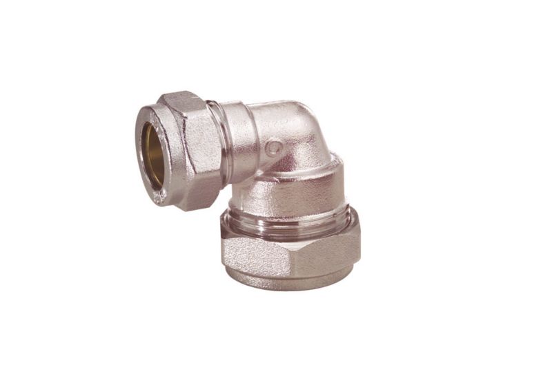 PlumbSure Compression Reduced Elbow 22 x 15mm Chrome