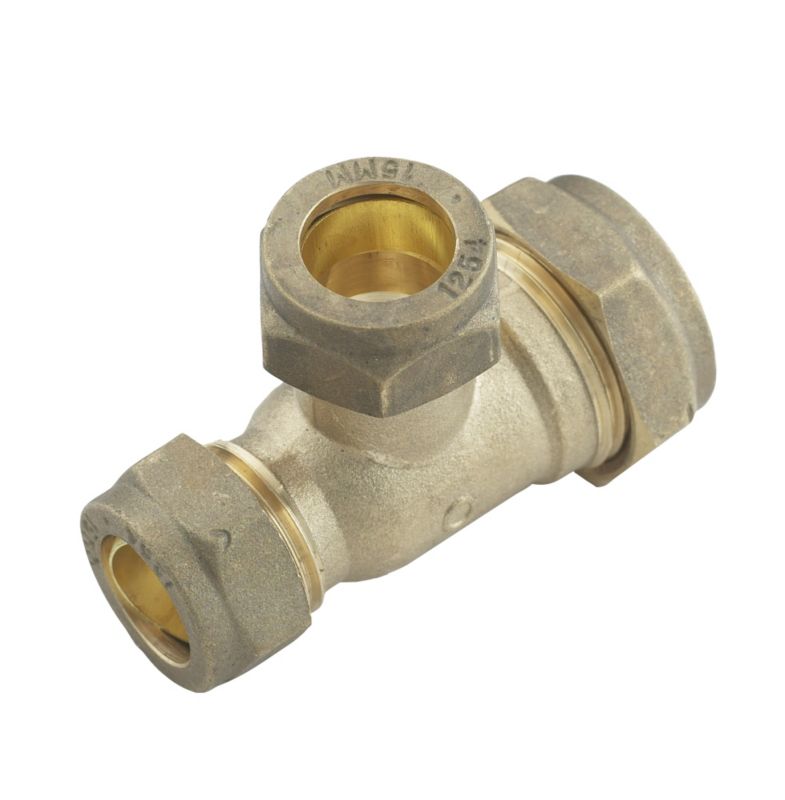 PlumbSure Compression Reduced Tee 22 x 15 x 15mm
