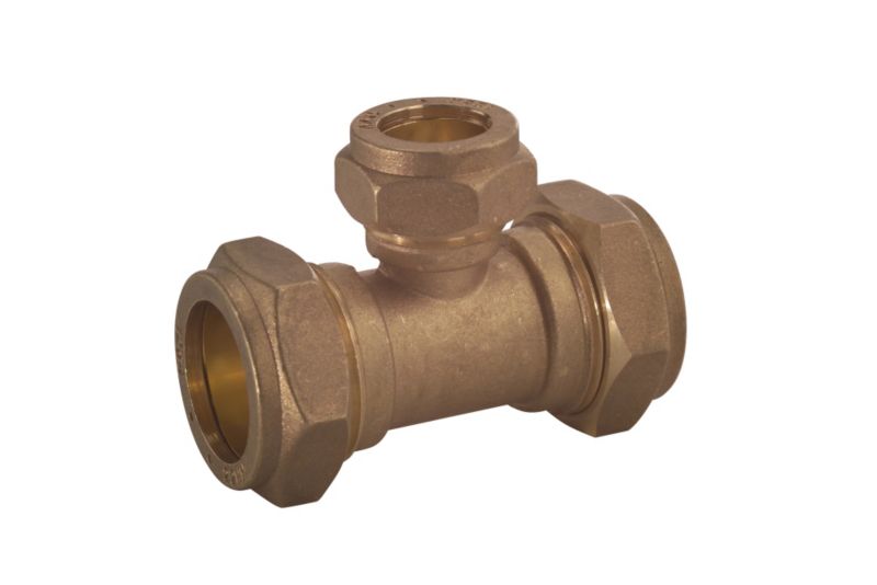 PlumbSure Compression Reduced Tee 22 x 22 x 15mm