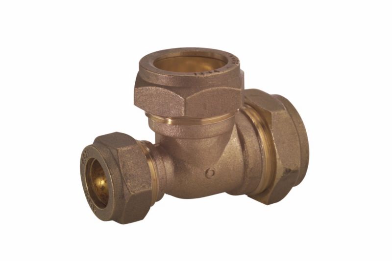 PlumbSure Compression Reduced Tee 22 x 15 x 22mm