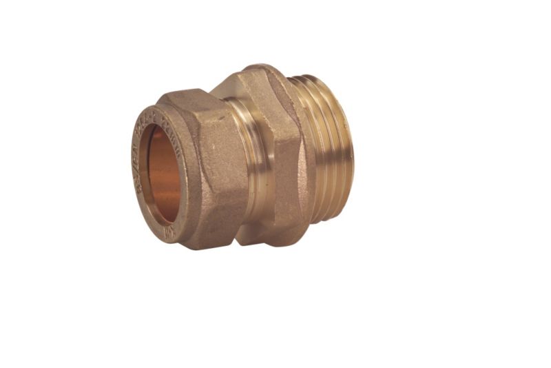 PlumbSure Compression Straight Connector 15 x 127mm Male