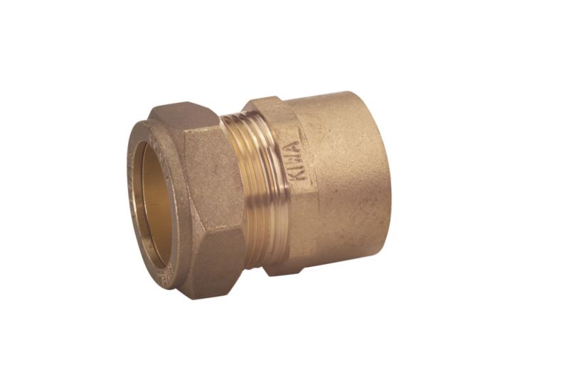 PlumbSure Compression Straight Connector 15 x 127mm Female