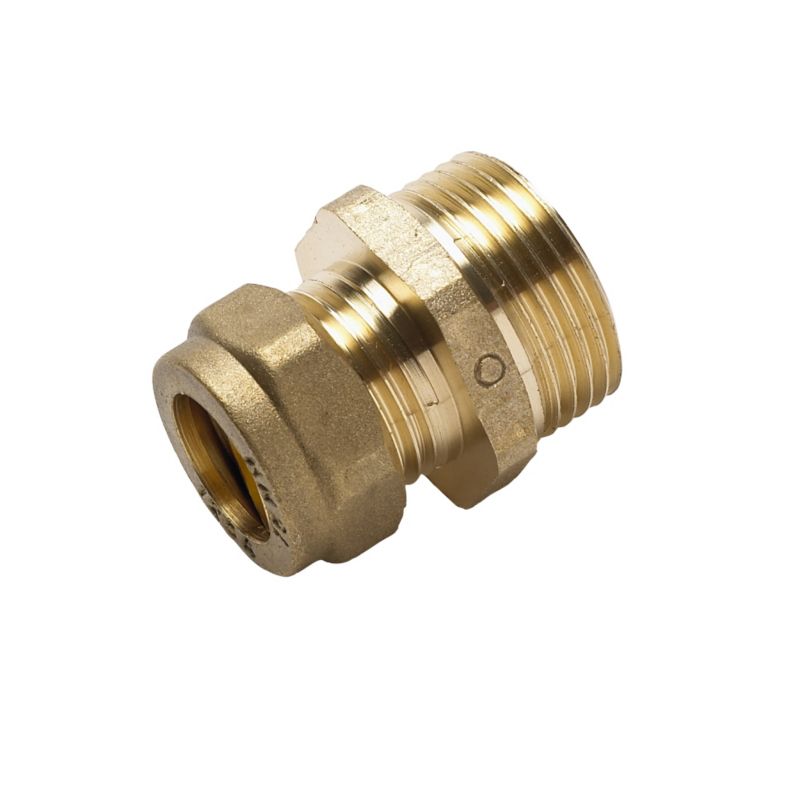 PlumbSure Compression Straight Connector 15 x 19mm Male