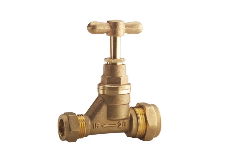 PlumbSure Compression Stopcock 22 x 25mm