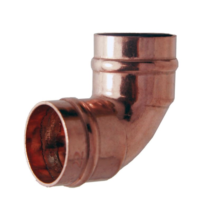 PlumbSure Solder Ring Elbow 22mm 10Pk