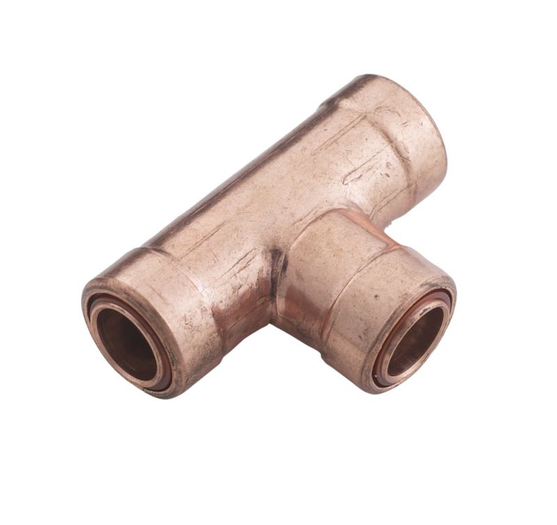 PlumbSure Push Fit Metal Equal Tee 10mm