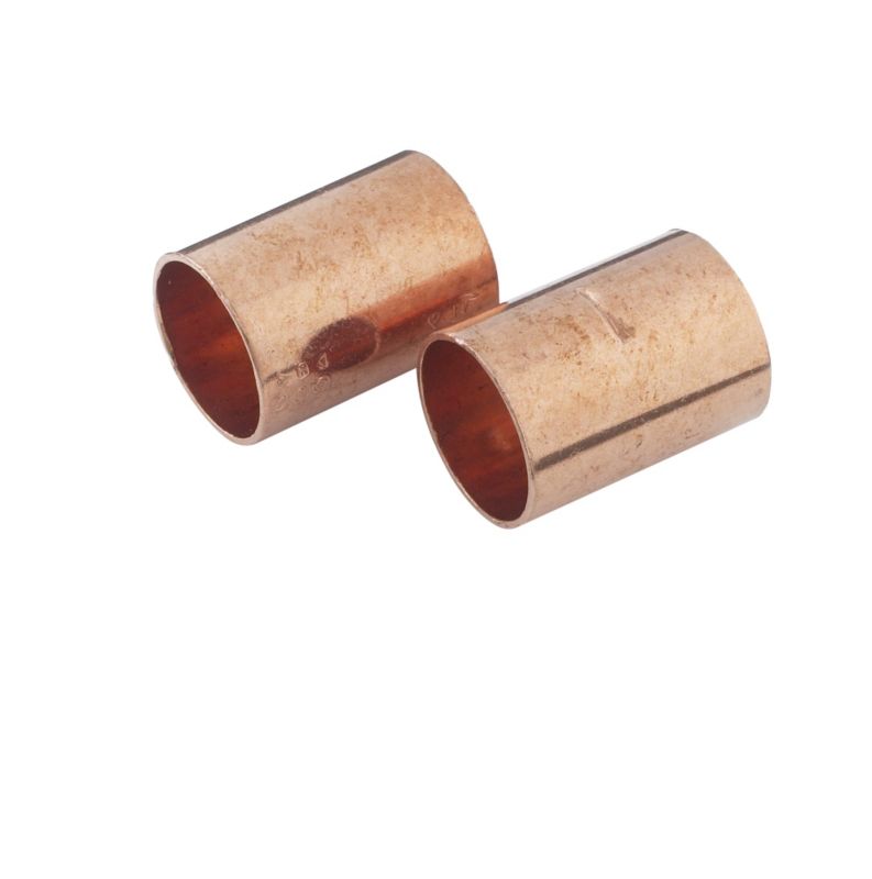 PlumbSure EndFeed Straight Coupler 22mm 2Pk