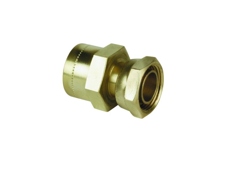 PlumbSure Push Fit Metal Straight Tap Connector 15 x 127mm