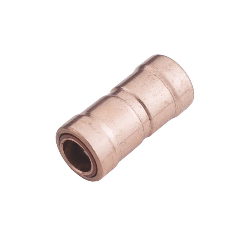 PlumbSure Push-Fit Metal Straight Connector 10mm