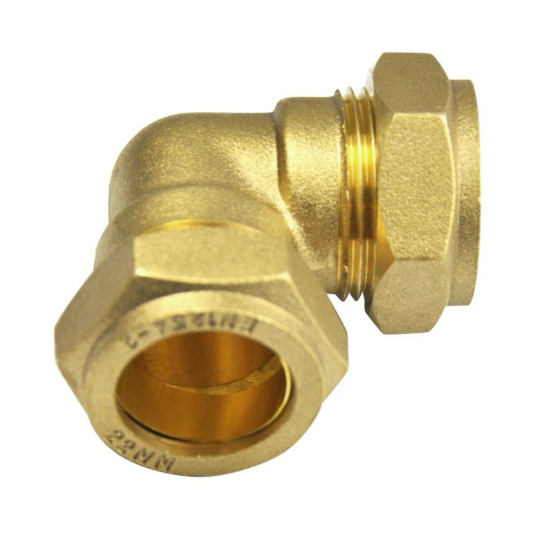 PlumbSure Compression Elbow 22mm 5Pk