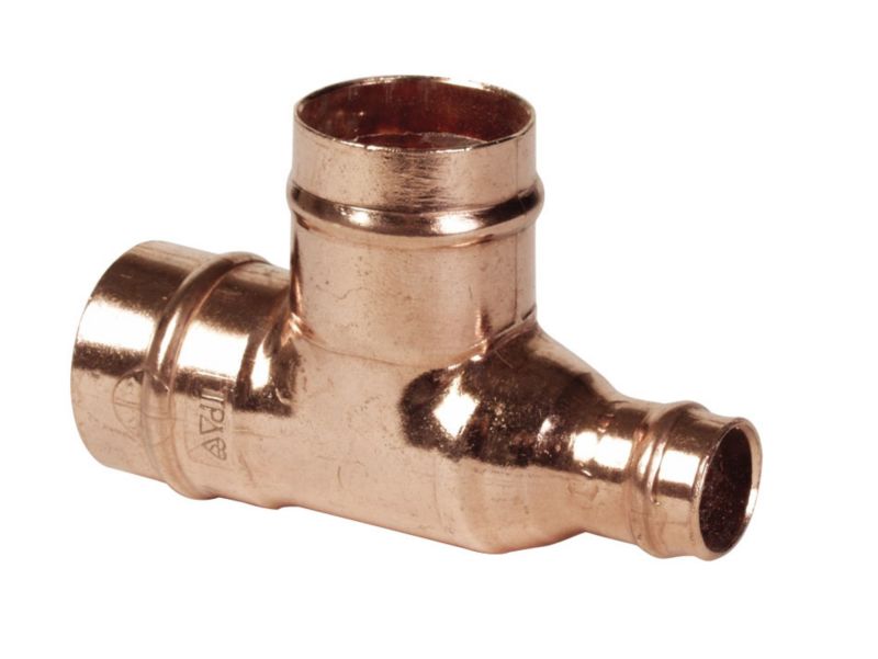 PlumbSure Solder Ring Reduced Tee 22 x 15 x 22mm