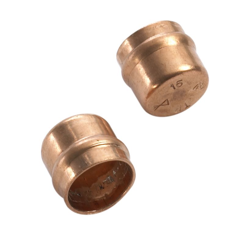 PlumbSure Solder Ring Stop End 15mm 2Pk