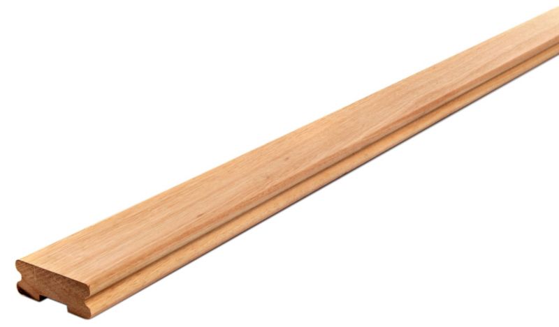 BandQ Hardwood HandrailBase Rail L1800mm