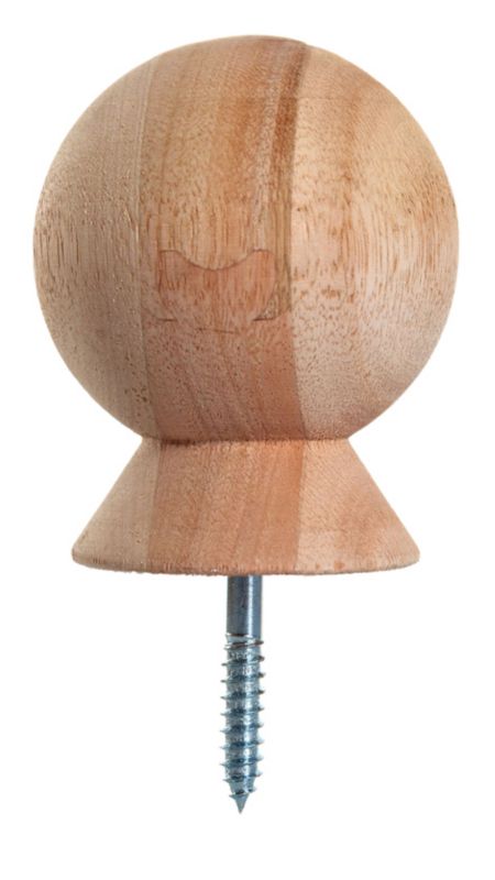 BandQ Hardwood Ball Top Post Cap