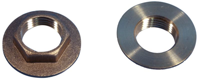 PlumbSure Brass Flanged Backnuts 2Pk