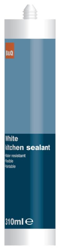 BandQ Kitchen Sealant White 310ml