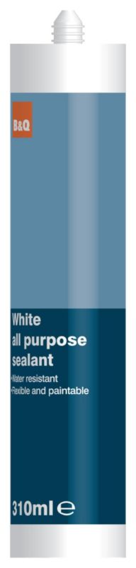 BandQ All Purpose Sealant White 310ml