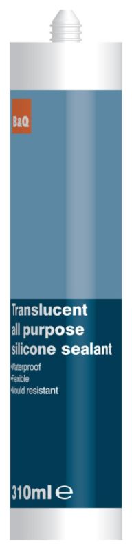 BandQ All Purpose Silicone Sealant Translucent 310ml