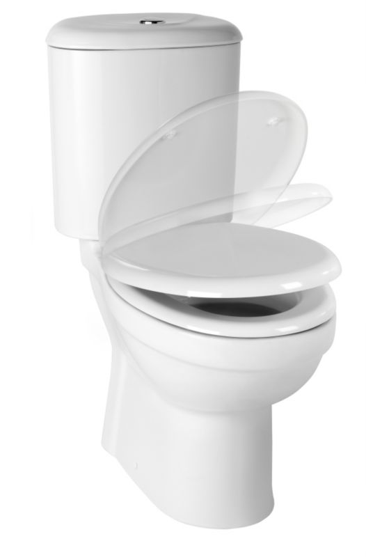 BampQ Monaco Close Coupled Toilet with Soft Close Toilet Seat
