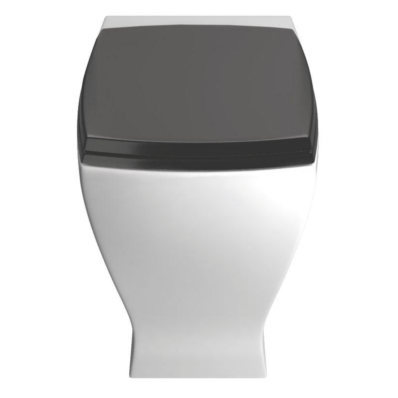 Cooke amp Lewis Antonio BTW Toilet with Black Gloss Soft Close Seat
