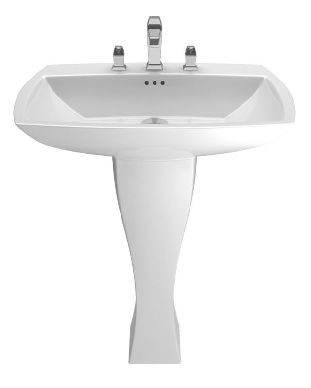 Cooke & Lewis Antonio 3 Tap Hole Basin and Full Pedestal