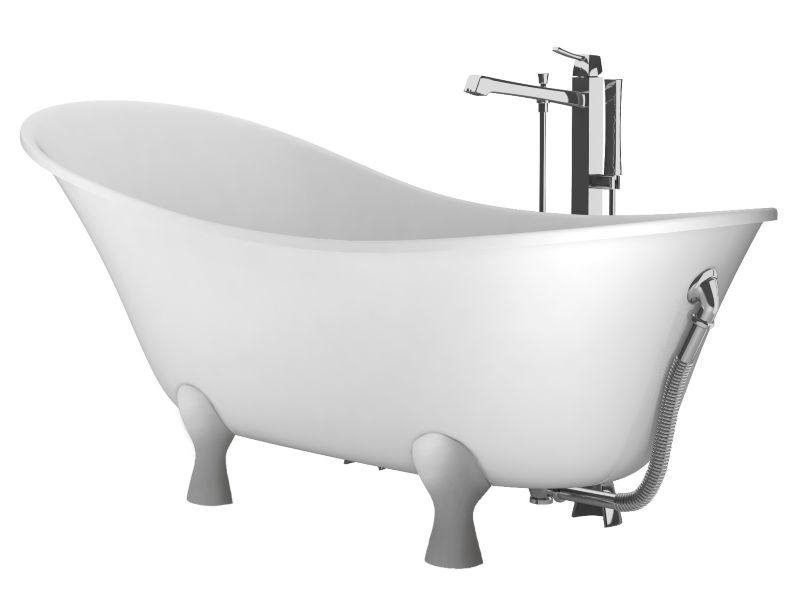 Cooke & Lewis Antonio Freestanding Bath with Chrome Feet