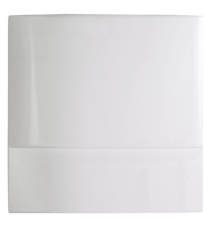 Cooke and Lewis Acrylic Rigid End Bath Panel White L700mm