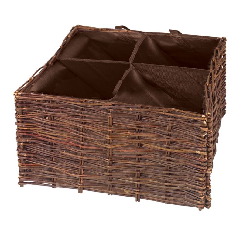 BandQ Willow Patio Planter Veg and Salad