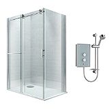 Save on this Cooke & Lewis Eclipse Shower Enclosure with Mira Azora Shower L/H