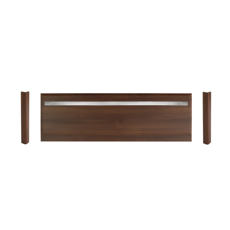 Cooke and Lewis Chrome Inset Bath Panel Kit Walnut