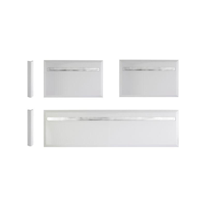 Cooke and Lewis Chrome Inset Bath and 2 x End Panel Kit White W750mm