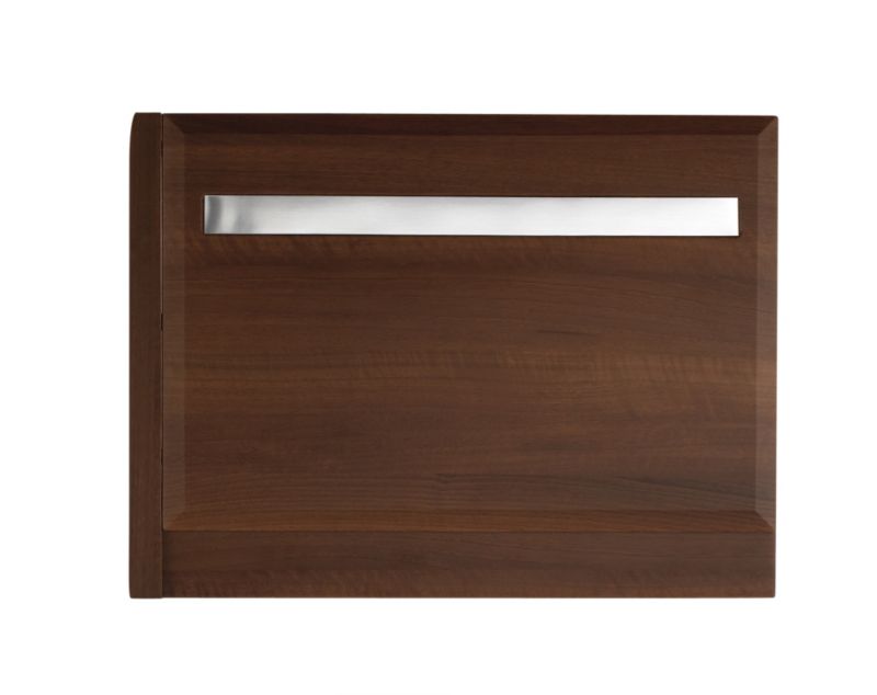 Cooke and Lewis Chrome Inset Bath End Panel Walnut W750mm